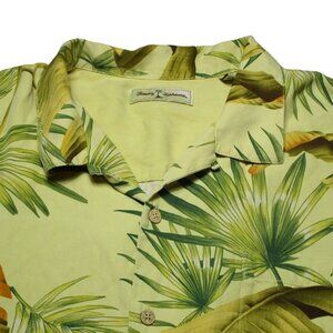 Tommy Bahama Men's Size - XXL 2XL 100% Silk Yellow Hawaiian Shirt